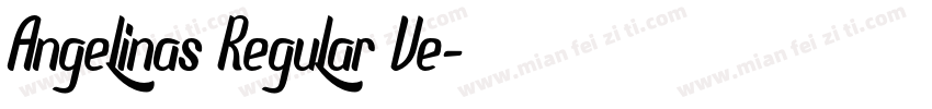 Angelinas Regular Ve字体转换